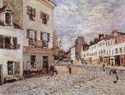 Alfred Sisley Market Place at Marly Germany oil painting artist